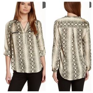 Daniel Rain Snake Print Blouse